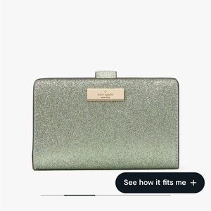 Kate Spade glitter med wallet